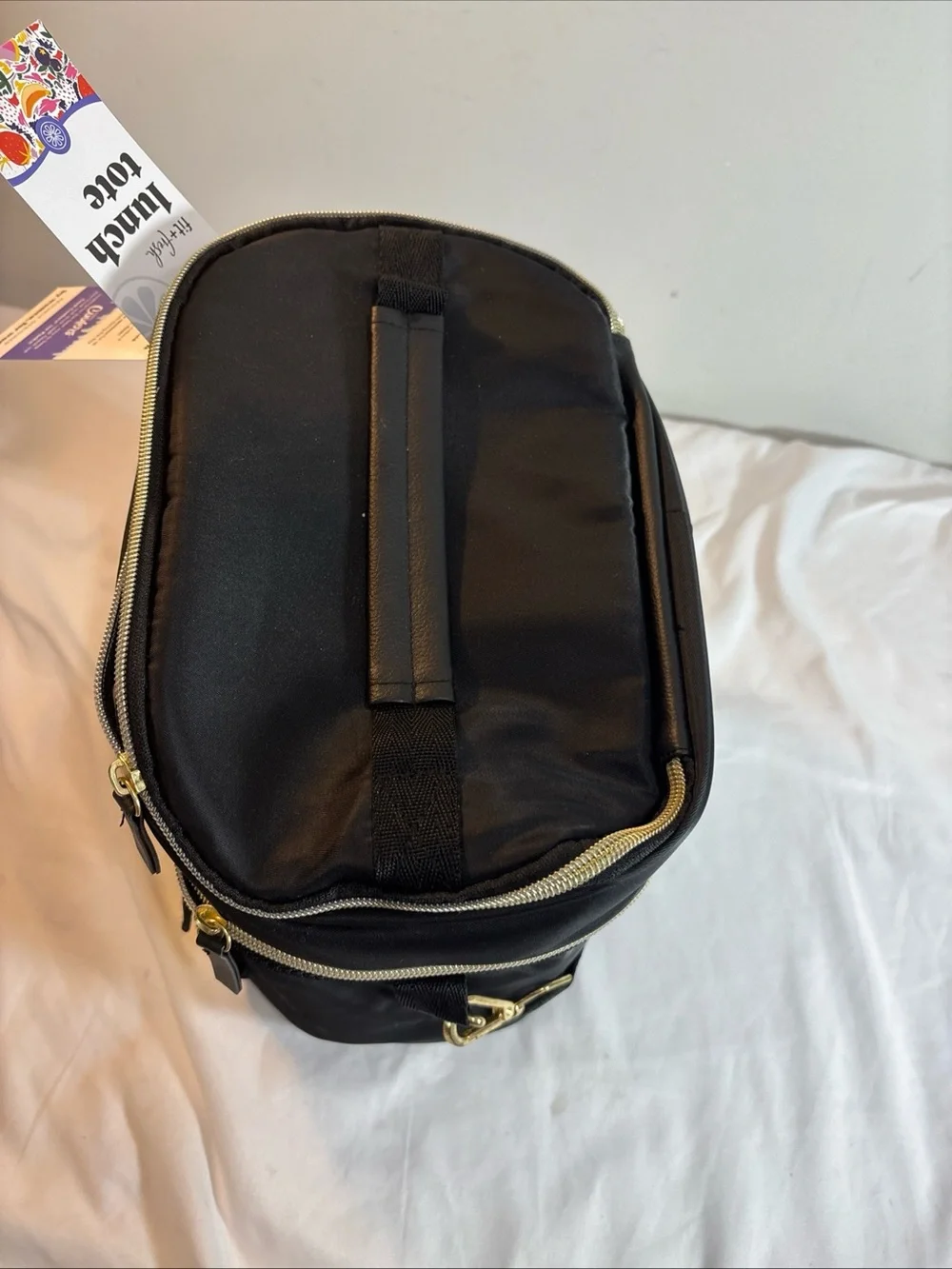 Fit & Fresh Black Lunch Tote Backpack.  New!!